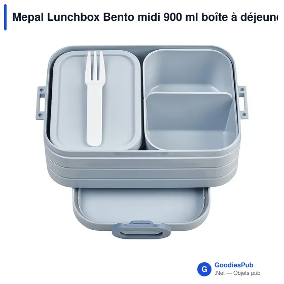 Boîte à déjeuner personnalisable Mepal Lunchbox Bento midi 900 mlavec logo - Image 12