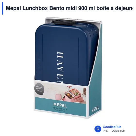 Boîte à déjeuner personnalisable Mepal Lunchbox Bento midi 900 mlavec logo - Image 3