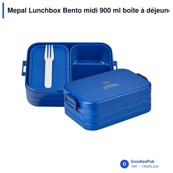 Boîte à déjeuner personnalisable Mepal Lunchbox Bento midi 900 mlavec logo - Image 5
