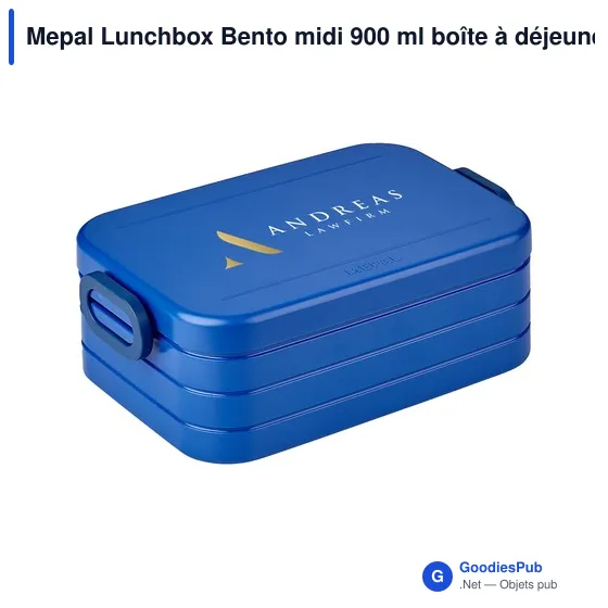 Boîte à déjeuner personnalisable Mepal Lunchbox Bento midi 900 mlavec logo - Image 6
