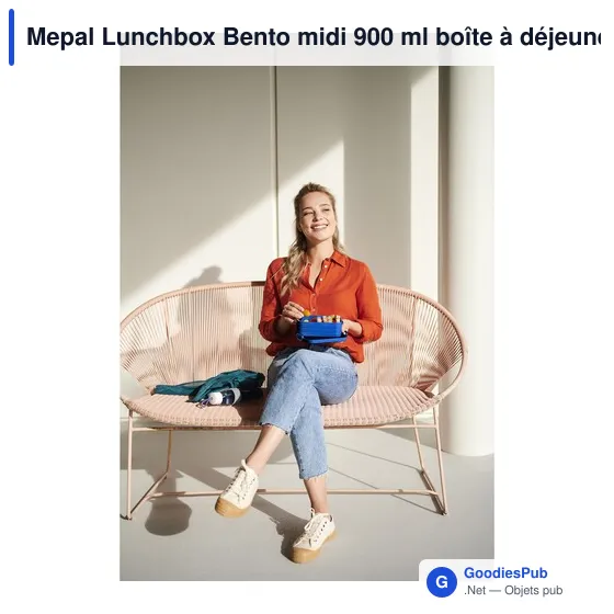 Boîte à déjeuner personnalisable Mepal Lunchbox Bento midi 900 mlavec logo - Image 8