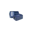 Variante bleu denim nordique - Boîte à déjeuner personnalisable Mepal Lunchbox Bento midi 900 mlavec logo