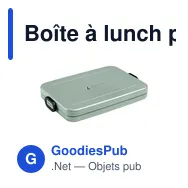 Boîte à lunch personnalisable Mepal Take a Break Flat avec logo - Miniature 3