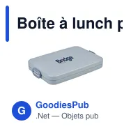 Boîte à lunch personnalisable Mepal Take a Break Flat avec logo - Miniature 5