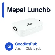 Mepal Lunchbox Take a Break large 1,5 L personnalisé avec logo entreprise blanc - Miniature 1