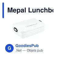 Mepal Lunchbox Take a Break large 1,5 L personnalisé avec logo entreprise blanc - Miniature 2