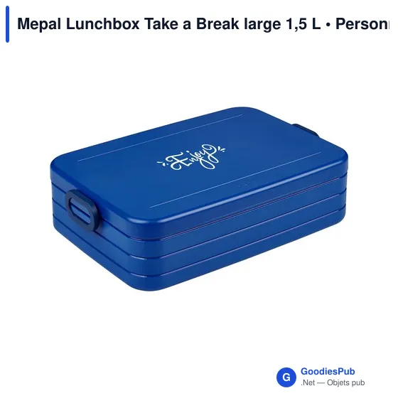 Mepal Lunchbox Take a Break large 1,5 L personnalisé avec logo entreprise blanc - Image 9