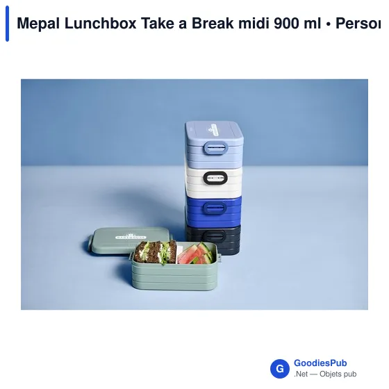 Boîte à déjeuner personnalisable Mepal Lunchbox Take a Break 900 mlavec logo - Image 12