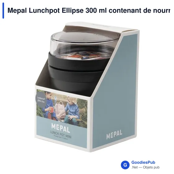 Récipient à aliments personnalisable Mepal Lunchpot Ellipse 300 mlavec logo - Image 2