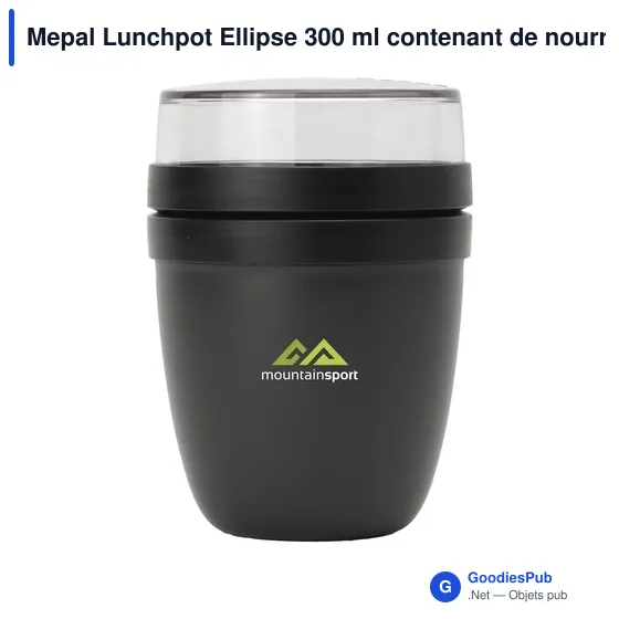 Récipient à aliments personnalisable Mepal Lunchpot Ellipse 300 mlavec logo - Image 4
