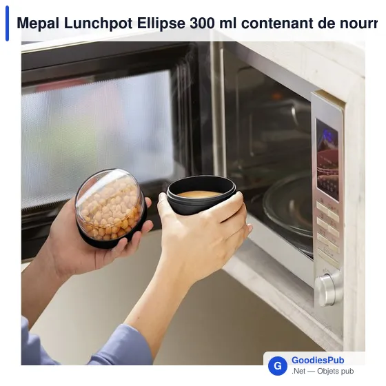 Récipient à aliments personnalisable Mepal Lunchpot Ellipse 300 mlavec logo - Image 6