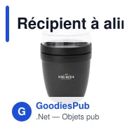 Récipient à aliments personnalisable Mepal Lunchpot Ellipse 300 mlavec logo - Miniature 7