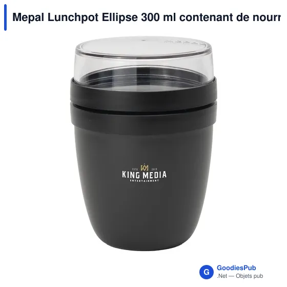 Récipient à aliments personnalisable Mepal Lunchpot Ellipse 300 mlavec logo - Image 7
