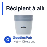 Récipient à aliments personnalisable Mepal Lunchpot Ellipse 300 mlavec logo - Miniature 10
