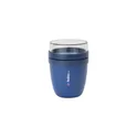 Variante bleu vif - Récipient à aliments personnalisable Mepal Lunchpot Ellipse 300 mlavec logo