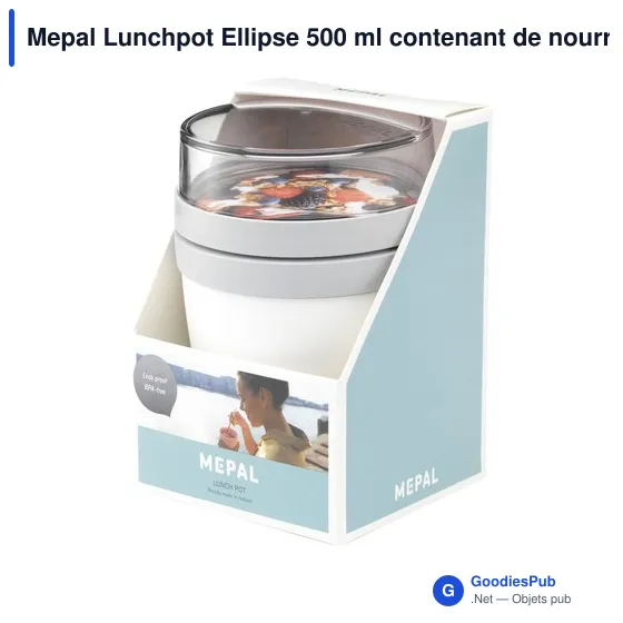Boîte à déjeuner personnalisable Mepal Lunchpot Ellipse 500 ml avec logo - Image 2
