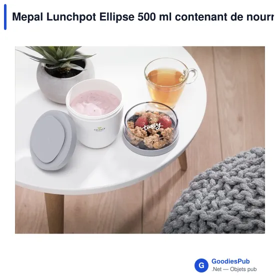 Boîte à déjeuner personnalisable Mepal Lunchpot Ellipse 500 ml avec logo - Image 3