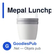 Boîte à déjeuner personnalisable Mepal Lunchpot Ellipse 500 ml avec logo - Miniature 5