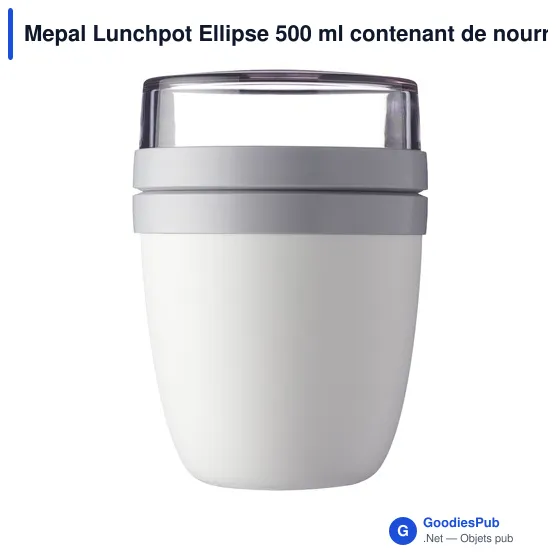 Boîte à déjeuner personnalisable Mepal Lunchpot Ellipse 500 ml avec logo - Image 5