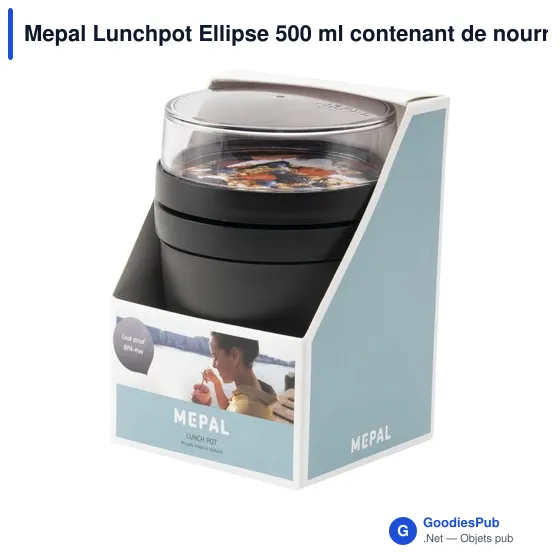 Boîte à déjeuner personnalisable Mepal Lunchpot Ellipse 500 ml avec logo - Image 8