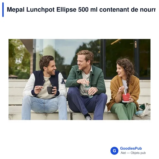 Boîte à déjeuner personnalisable Mepal Lunchpot Ellipse 500 ml avec logo - Image 9