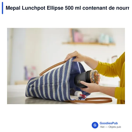 Boîte à déjeuner personnalisable Mepal Lunchpot Ellipse 500 ml avec logo - Image 10