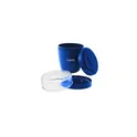 Variante bleu vif - Boîte à déjeuner personnalisable Mepal Lunchpot Ellipse 500 ml avec logo