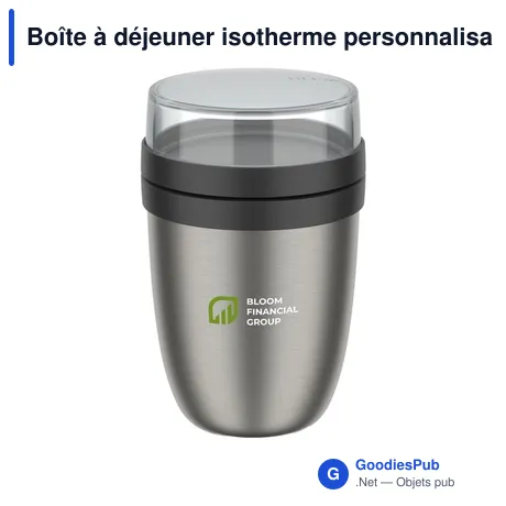Boîte à déjeuner isotherme personnalisable Mepal avec logo