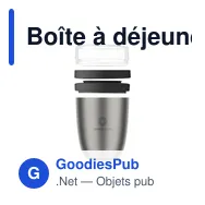 Boîte à déjeuner isotherme personnalisable Mepal avec logo - Miniature 3
