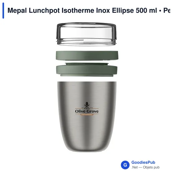 Boîte à déjeuner isotherme personnalisable Mepal avec logo - Image 8