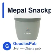Boîte à déjeuner personnalisable Mepal Snackpot Ellipse 500 mlavec logo - Miniature 1