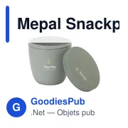 Boîte à déjeuner personnalisable Mepal Snackpot Ellipse 500 mlavec logo - Miniature 2