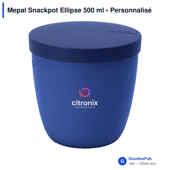 Boîte à déjeuner personnalisable Mepal Snackpot Ellipse 500 mlavec logo - Image 11