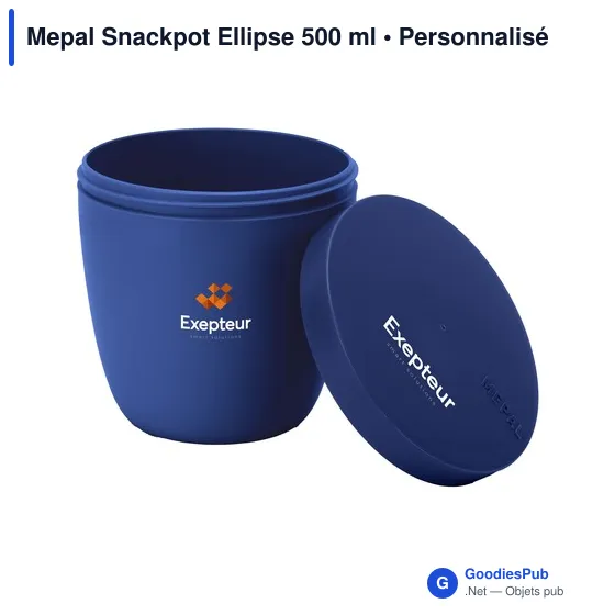 Boîte à déjeuner personnalisable Mepal Snackpot Ellipse 500 mlavec logo - Image 12