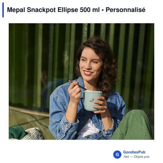 Boîte à déjeuner personnalisable Mepal Snackpot Ellipse 500 mlavec logo - Image 6