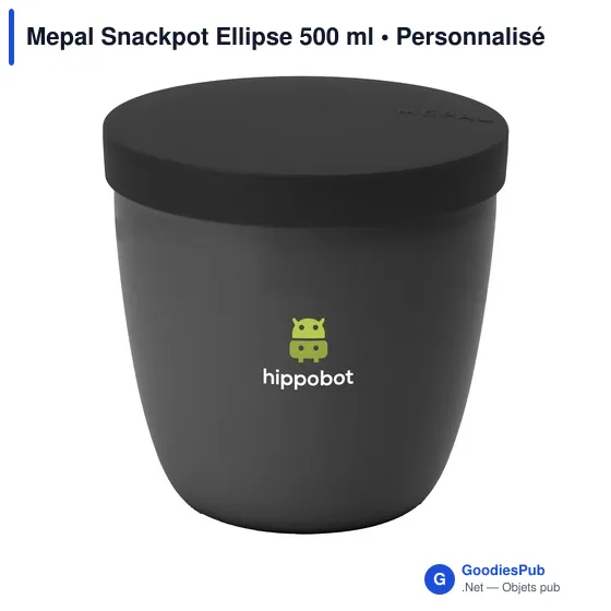 Boîte à déjeuner personnalisable Mepal Snackpot Ellipse 500 mlavec logo - Image 7