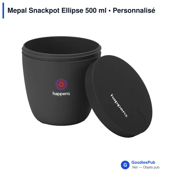 Boîte à déjeuner personnalisable Mepal Snackpot Ellipse 500 mlavec logo - Image 8