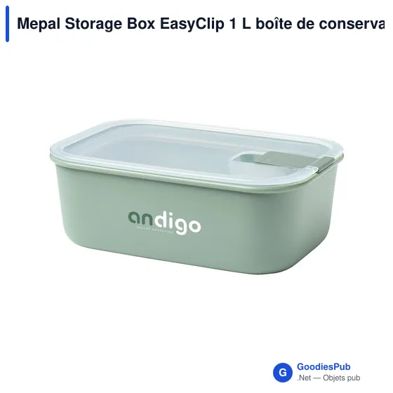 Boîte de conservation personnalisable Mepal Storage Box EasyClip 1 Lavec logo - Image 7