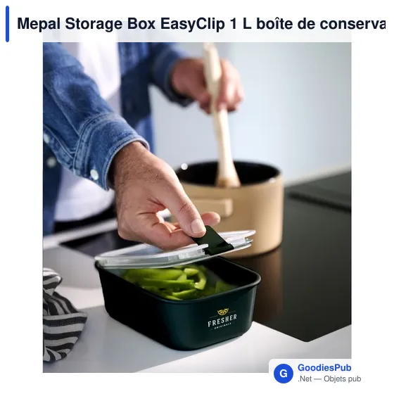Boîte de conservation personnalisable Mepal Storage Box EasyClip 1 Lavec logo - Image 10
