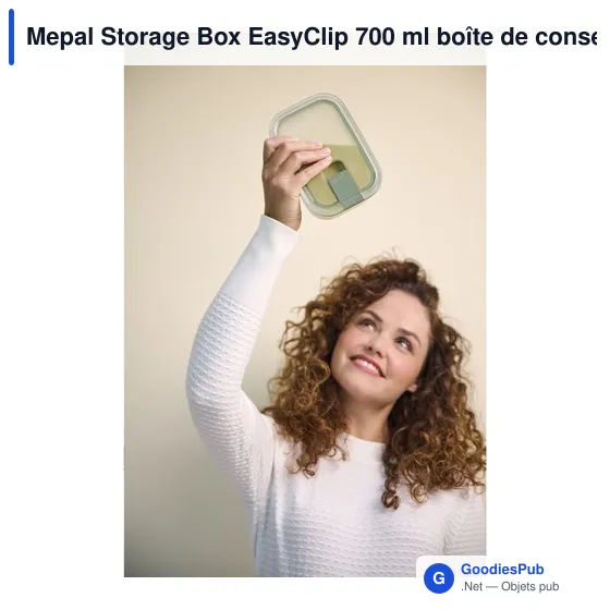 Boîte de conservation personnalisable Mepal Storage Box EasyClip 700 mlavec logo - Image 2