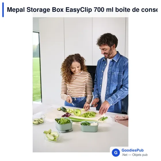 Boîte de conservation personnalisable Mepal Storage Box EasyClip 700 mlavec logo - Image 3