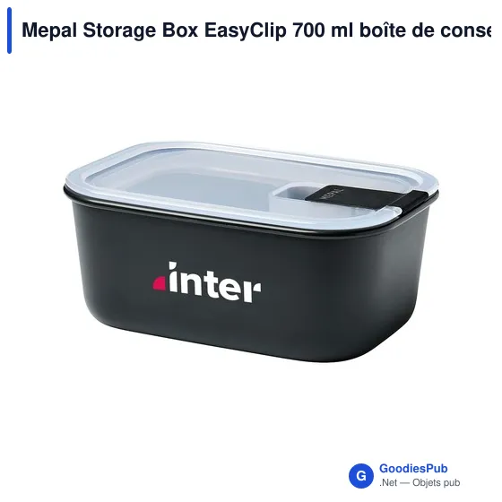Boîte de conservation personnalisable Mepal Storage Box EasyClip 700 mlavec logo - Image 5