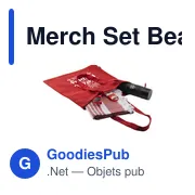 Coffret cadeau personnalisable Merch Set Beach avec logo - Miniature 1