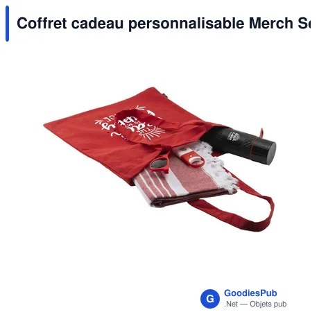 Coffret cadeau personnalisable Merch Set Beach avec logo
