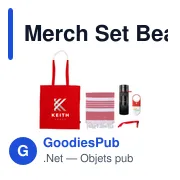 Coffret cadeau personnalisable Merch Set Beach avec logo - Miniature 2