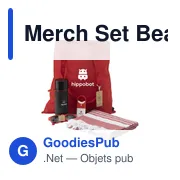 Coffret cadeau personnalisable Merch Set Beach avec logo - Miniature 3