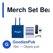 Coffret cadeau personnalisable Merch Set Beach avec logo - Miniature 5