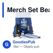 Coffret cadeau personnalisable Merch Set Beach avec logo - Miniature 6