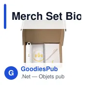 Coffret cadeau personnalisable Merch Set Bio Based avec logo - Miniature 1