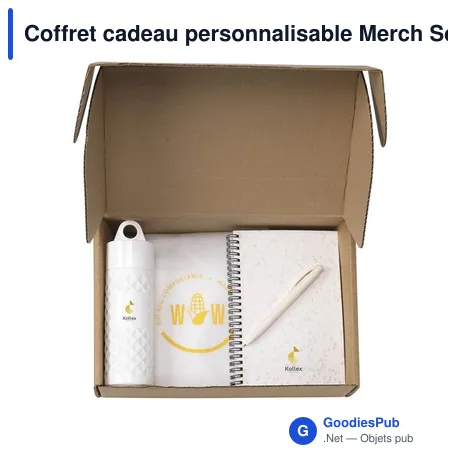 Coffret cadeau personnalisable Merch Set Bio Based avec logo